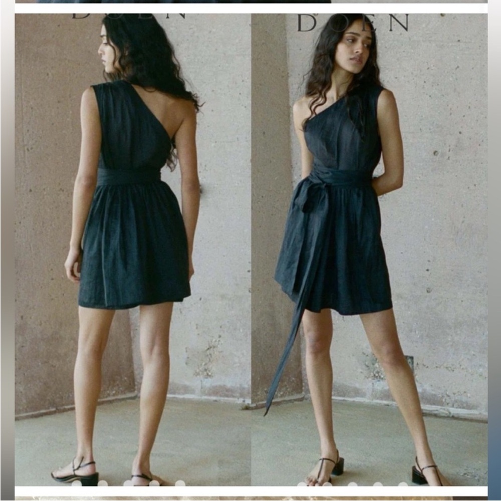 Doen Yvonne mini one should dress, black, XS, nwot new without tags - Picture 2 of 7